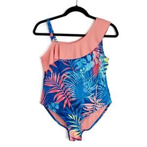 Peyton & Parker One Piece Swimsuit Ruffle Floral 18.5